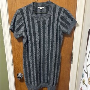 Stylish Gray Cable Knit Sweater by Baevely